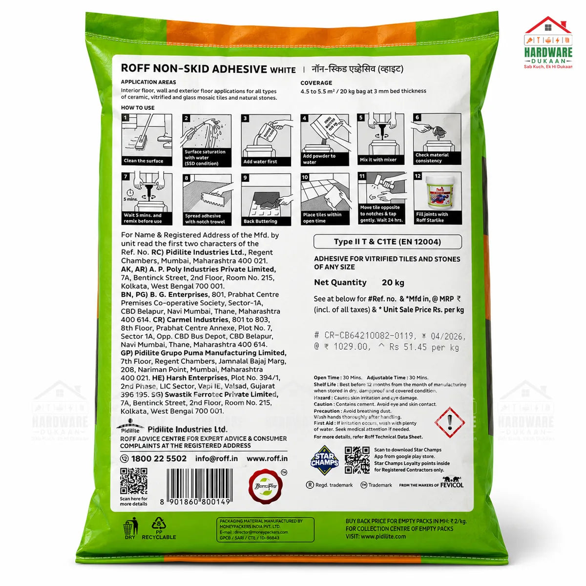 RoffT09Non-SkidAdhesive_NSA_20kg